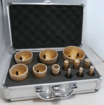 Zeige Details für Fliesenbohrkrone "Gold Power" im SET mit M14IG Bild von Fliesenbohrkrone "Gold Power" im SET mit M14IG