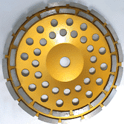 Zeige Details für Topfscheibe  POWER doppel-230, mit 7 mm Belag 22,2 mm, Beton und Estrich Bild von Topfscheibe  POWER doppel-230, mit 7 mm Belag 22,2 mm, Beton und Estrich