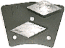 Bild von Bodenschleiftsegment Oliv RAUTENFORM 16/18 er Korn
